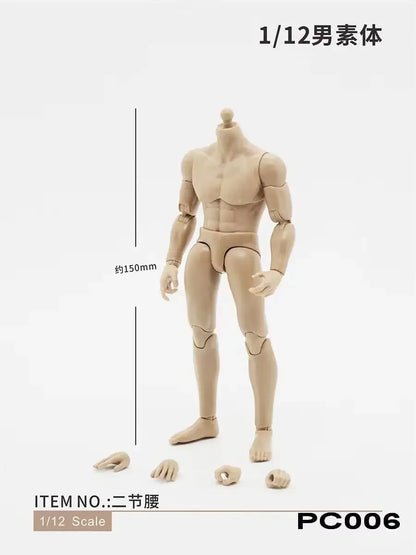 Custom Male Headless Figure Model Body 6" Loose Action Figure
